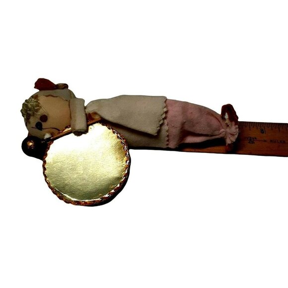 Vintage 1950's Christmas Felt Marching Band Clown Figurine or Ornament - Picture 4 of 7